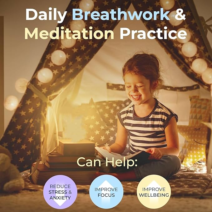 YESIE 'Breathing Ball'| Visual Meditation Tool Accessories for Mindfulness| Sound Guided| Calm Down from Stress & Anxiety Relief | Night Lamp for Adults & Kids| Sleep Aid| Remote Control