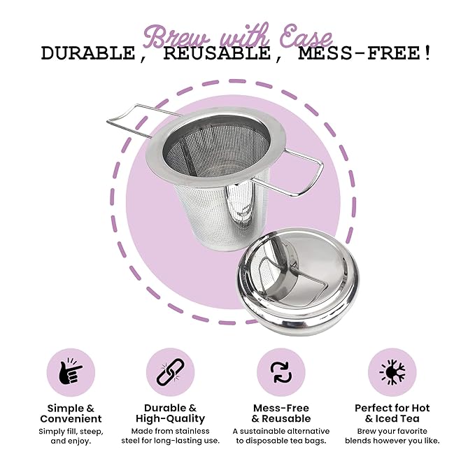 Smoke Camp Crafts Handcrafted Organic Loose Leaf Herbal Tea Gift Set with Stainless Steel Infuser, 10 Jars Caffeine Free Tisanes Variety Pack Assortment