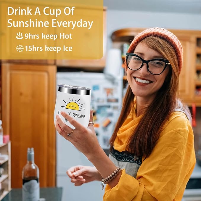 Sunshine Gifts, 10 Pcs Sunflower Gifts For Women, Get Well Soon Gift Basket For Woman, Care Package For Women, Self Care Thinking Of You Gift For Woman