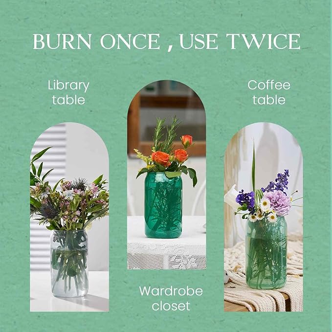 M&SENSE Sandalwood Jasmine Candles for Home Scented, 10.6 Oz Soy Wax Candles Non Toxic Jar Candle Up to 60 Hours Long Burning Home Fragrance Gift for Stress Relief, Meditation, Yoga