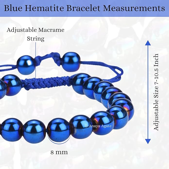 Energy Protection Crystal Handmade Adjustable Bead Bracelet Perfect for Men, Women’s Gift - Gemstone Healing Stretch Bracelet Pulsera Para Hombre Mujer Stocking Stuffer