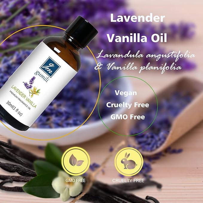 Lavender Vanilla Fragrance Oil 1 Oz – Premium Scented Oil for Diffuser, Candle Making, Soap, and Home Fragrance