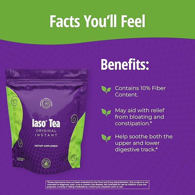 Iaso Instant Tea (Original) - Convenient Tea for a Balanced Lifestyle, Gentle & Refreshing, 25 Sachets (1 Pack)