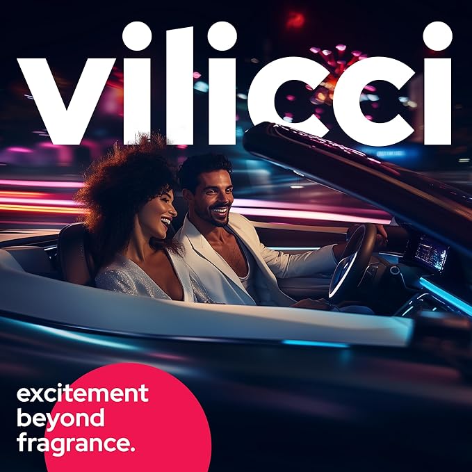 Vilicci Car Air Freshener | Luxurious Auto Perfume | Premium Hanging Air Freshener | Long Lasting Fragrance for Auto and Home | 1 Bottle of Car Scent (1 Count (Pack of 1), Montreal Romance)