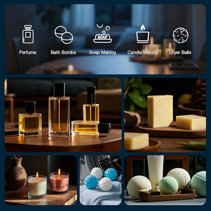 Essential Oil Blends, Essential Oils for Diffusers for Home, Relax Fragrance Oils Kit- Stress Relief, Sweet Dreams, Head Relief, Relax, Immunity for Aromatherapy, Humidifiers, Massage, 6x10ml