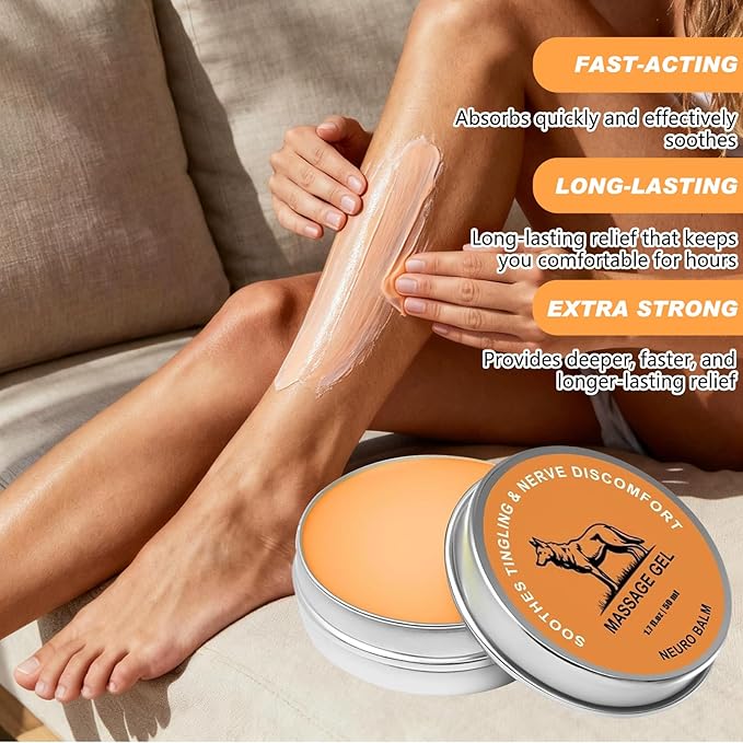 2pcs Therawolf Neuro Balm,Joint Care Soothing Cream, Herbal Body Cooling Soothing Ointment, Natural Joint Care Massage Cream