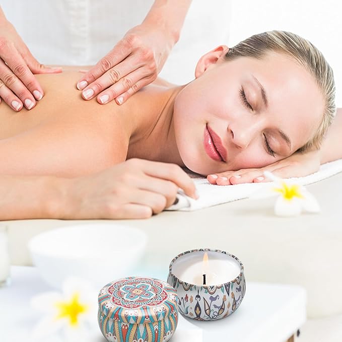 Scented Candle Gifts for Women Birthday Gift for Women Scented Candles for Home Aromatherapy Soy Wax Candle Jar Candles, Grey