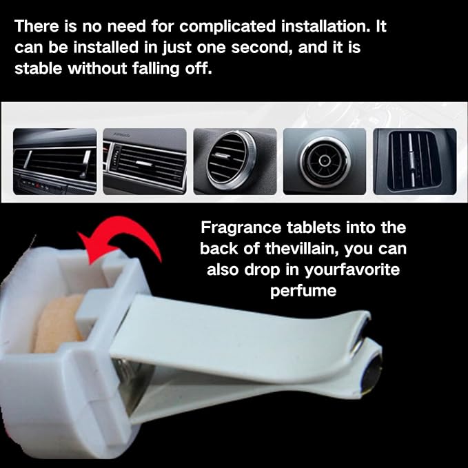 Car Air Freshener Clip,Toy doll seat style car aromatherapy(Blue),The solid fragrance is easy to replace, and the aroma effect can last 30 days.Safety seats suitable for Labubu