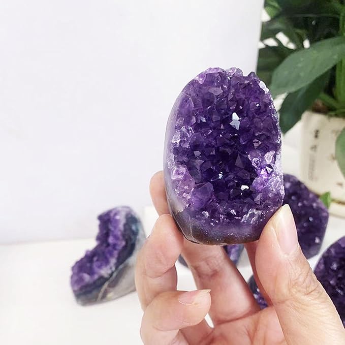 Amethyst Cluster Crystal Quartz Rock Raw Stone Purple Crystals Geode Healing Crystals 2.5-3LB