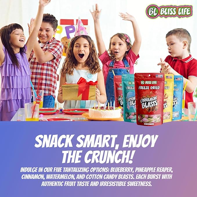 Bliss Life Freeze Dried Jolly 2oz & Fremon Head 4oz Bundle, Happy Sour Snacks, ASMR TikTok Candy, Unique Novelty Treats for Kids