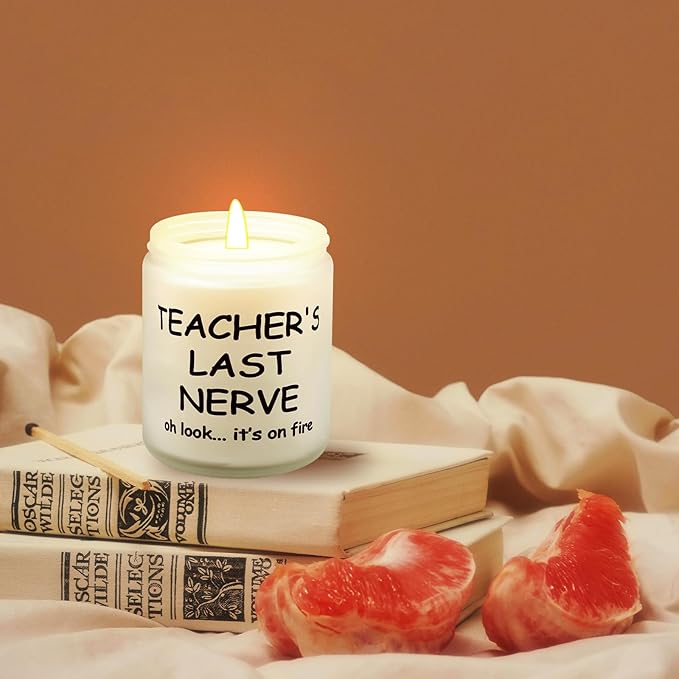 Lihome Teacher Appreciation Gifts, Funny Teacher's Day, Birthday, Thanksgiving, Christmas Gifts, Vanilla Coconut Candles