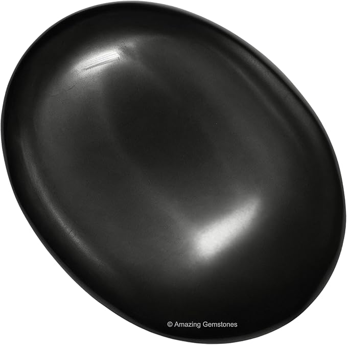 Amazing Gemstone Shungite Crystals and Healing Stones - Large Palm Stone Crystals Piedra - Crystal for Good Luck, Balanced Positive Energy, Meditation - Unique Stocking Stuffers and Birthday Gifts