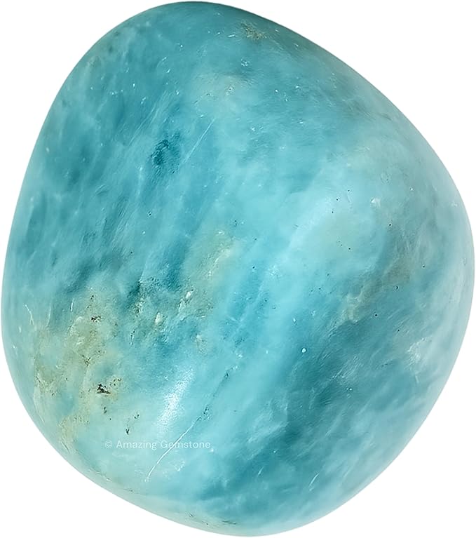 Amazing Gemstone Aquamarine Crystals and Healing Stones Tumbled - 1 oz, Natural Healing Stones for Energy Balance, Stress Relief - Premium Polished Gems Rocks for Meditation and Wellness