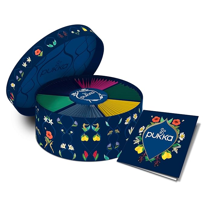 Pukka Luxury Herbal Tea Sampler Box, Organic Tea For Everyday Wellness, Ideal Gift Set for Special Occasions, Holidays, Birthdays & Anniversaries, 90 Teabags, 6 Premium Flavors, Caffeine Free