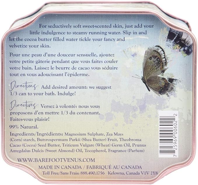 Barefoot Venus Epsom Salt Bath Soak with Cocoa Butter (Vanilla Effect)