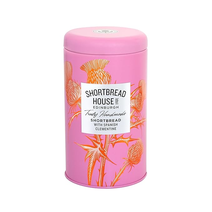 Shortbread House of Edinburgh Spanish Clementine Shortbread Biscuits, Truly Handmade, 4.9 Ounce (Pack of 1)