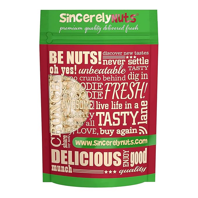 Sincerely Nuts - Raw Cashews Pieces Unsalted | Healthy Snack, Source of Protein | Keto and Paleo Friendly Gourmet Quality Vegan | Organic Cashew Nuts Bulk,2 (LB) Bag