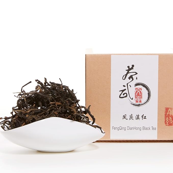 ChaWuWarmSun [A] FengQing DianHong Black Tea,3.5oz/100g,YunNan Black Tea,Big Leaf Arbor Tea.