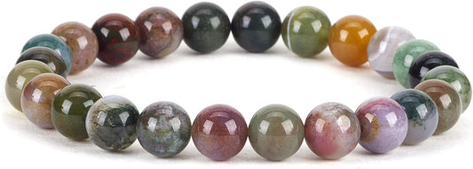 Cherry Tree Collection - Small, Medium, Large Sizes - Gemstone Beaded Bracelets For Women and Men - 8mm Round Beads