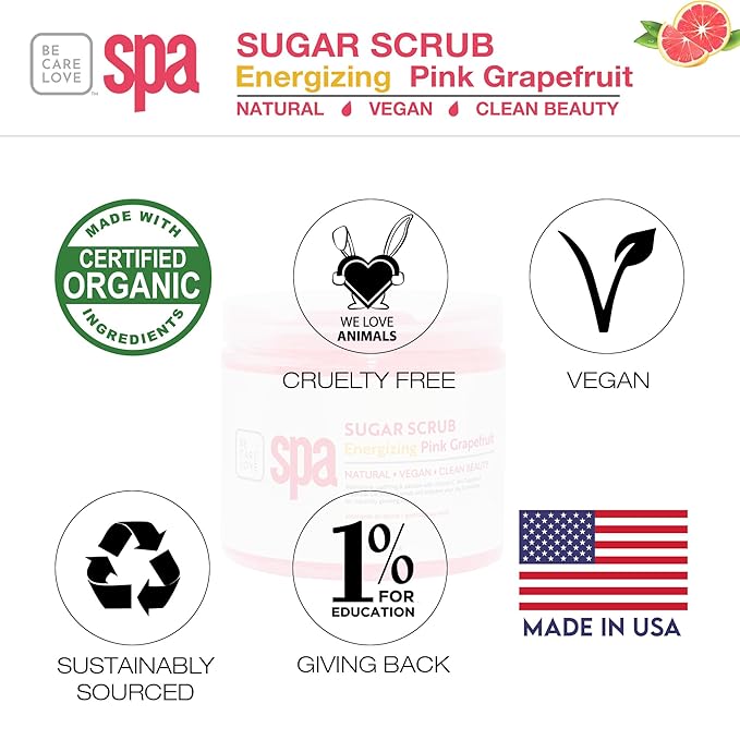 BCL SPA Sugar Scrub Pink Grapefruit, 16 oz