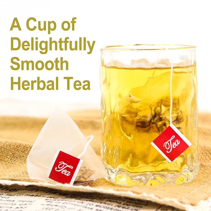 FullChea - Burdock Root Tea Bags, 40 Teabags, 2.5g/bag - Premium Burdock Root - Non-GMO - Naturally Caffeine-free Herbal Tea - Aid in Digestion & Improving Liver Health