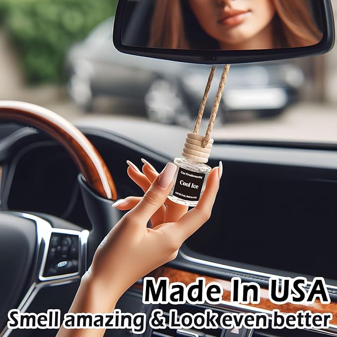 Car Air Freshener Hanging,Cute Air Diffuser for Car, Long Lasting Car Air Fresheners, Car Fresheners for Women, Made in USA (2 Pack)
