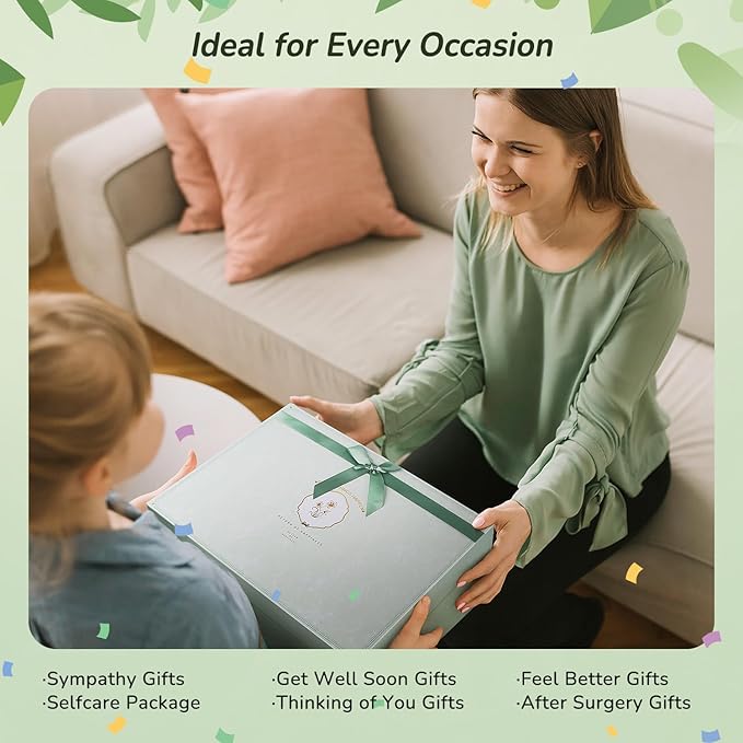 9PCS Self Care Gifts for Women, Get Well Gifts, Birthday Gift for Women, Sympathy Gift Baskets, Gift Baskets for Mom Wife Friends Sister Her