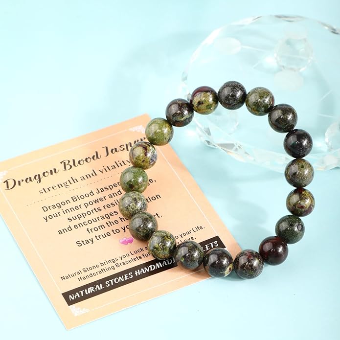 AD Beads 4mm6mm8mm10mm Handmade Bracelet - Natural Gemstone for Peace and Tranquility - Meditation, Yoga, Healing and Energy Gift for Unisex