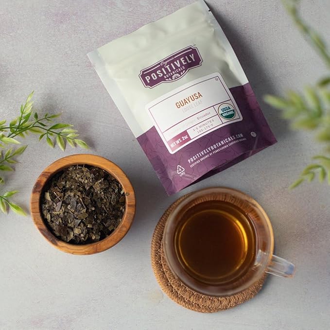 Organic Positively Botanicals Company, Guayusa, Herbal Tea Loose Leaf Botanical, 4 Ounce