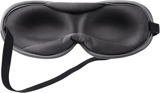 3D Sleep Mask Blackout – Ultra-Slim & Lightweight Design, Eye Mask for Sleeping, Side Sleeper Sleep Mask for Men Women, Travel Nap Meditation Airplane,Night time,Soft, Breathable (Gray)