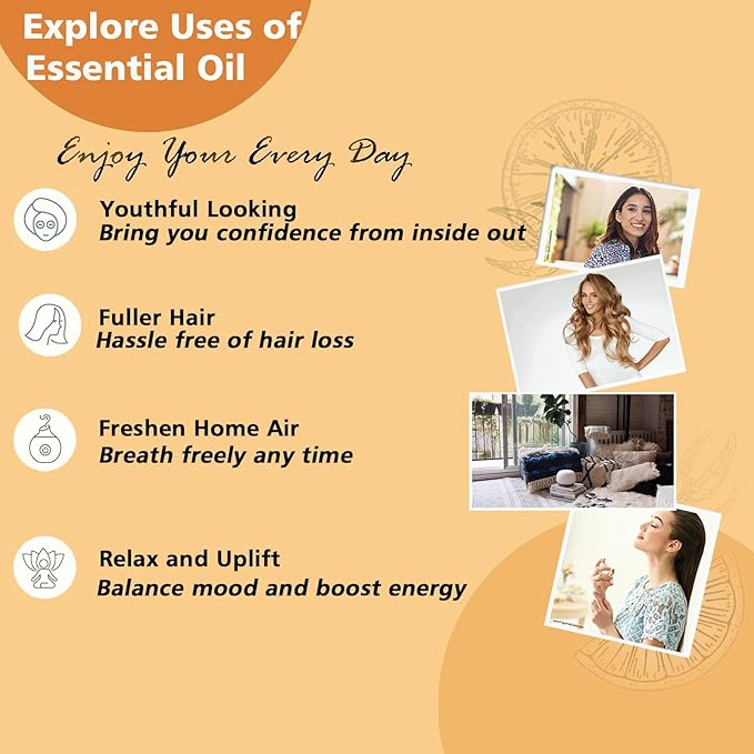 Cedarwood Essential Oil for Diffuser Skin Hair Holiday Home Care