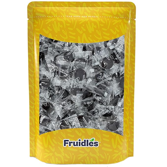 Fruidles Sugar-Free Premium Hard Candy Suckers, Mini Fruit Button Candies, Kosher Certified Parve, Uses Sorbitol, Low-Sodium, Individually Wrapped (8oz (Half-Pound) 75 Pcs, Chocolate)