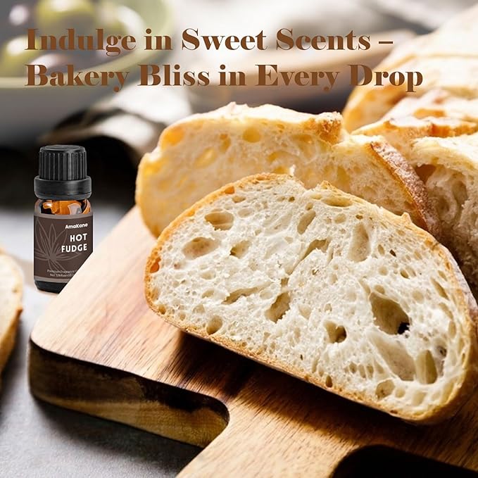 AmaKane Bakery Fragrance Oils, Fall Essential Oils, Candle Making Scents, Soap Slime Scents, Aromatherapy Diffuser Oils for Home, Apple Cinnamon, Sugar Cookies and More 6x10 ml