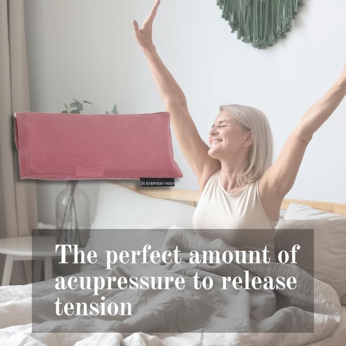 Everyday Yoga Eye Pillow for Meditation, Yoga & Stress Relief, Weighted Eye Mask for Sleeping - Plum