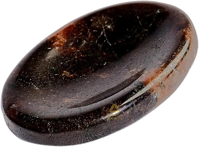 Garnet Worry Stones – Crystal Thumb Worry Stone for Anguish, Stress – Relaxing and Soothing Balance Stones for Meditation, Stress Relief – Healing Stones and Crystals for Men and Women