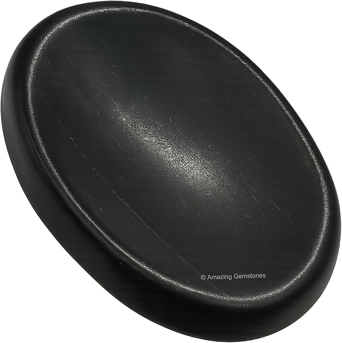 Amazing Gemstone Shungite Worry Stone Crystals and Healing Stones - Worry Stones for Stress Relief Gifts - Piedra Crystal Fidget for Meditation, Relaxation - Unique Stocking Stuffers