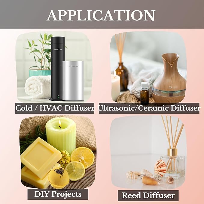 Scentia Hotel Diffuser Oil Inspired by The Delano Beach Club Hotel Scent - 20 mL 0.67 fl oz - Essential Oil Blend Orange, Green Tea & Jasmine for Aromatherapy Diffusers - California Breeze