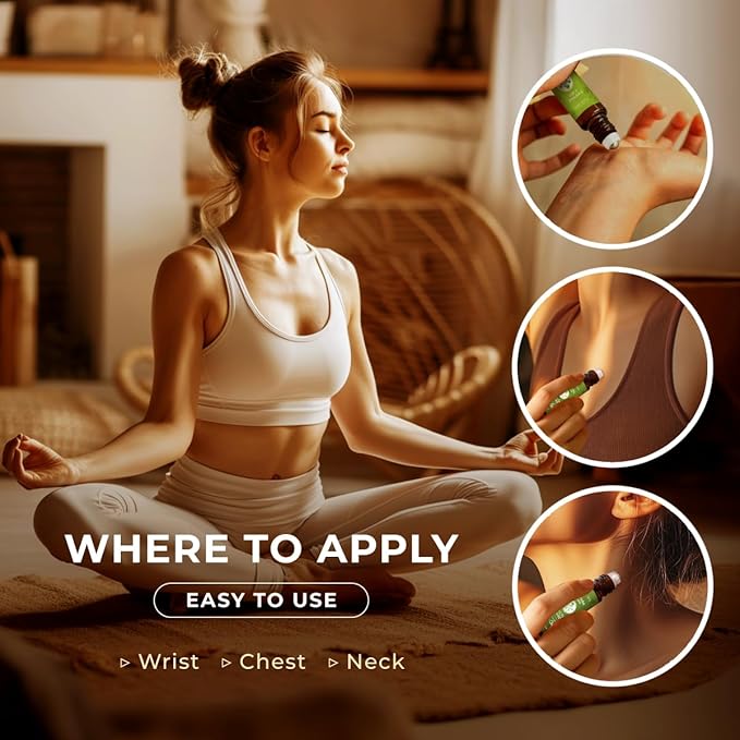 Gya Labs Health Guard Essential Oil Roll On - 0.34 Fl Oz - Travel Size Roller for Camping, Skin, Aromatherapy Relief, Convenience