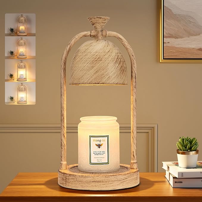 Candle Warmer Lamp with Timer Dimmer, Graduation Gifts for Her, Birthday Gifts for Mom Women Friend Sister, House Warming Gift New Home Decor, Wax Melt Warmer for Jar Candles