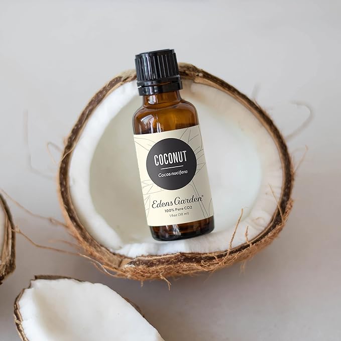 Edens Garden Coconut CO2 Essential Oil- 100% Pure Premium Grade, Undiluted, Natural, Therapeutic, Aromatherapy, The Best for Diffuser, Skin, Face, Hair 10 ml (.33 fl oz)