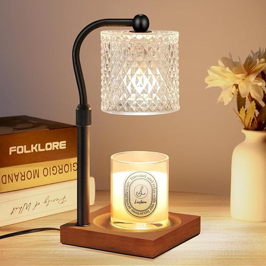 Candle Warmer Lamp with Timer Dimmer Adjustable Height, Birthday Housewarming New Home Decor Gifts for Women, Electric Wax Warmer for Jar Candles