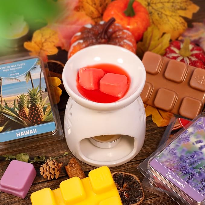 STRN Wax Melts Premium Plant Based Natural Soy Wax Cubes for Warmers, Long-Lasting Highly Scented Essential Fragrance Oil Soy Wax Melts Tarts - 12 Pack