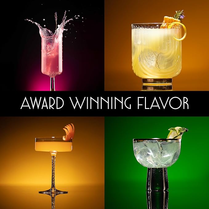 Blind Tiger Non-Alcoholic Sparkling Mocktails Variety Pack | Crafted with Natural Ingredients | Mixers, Cocktails, Mocktails | 8.4 fl oz Cans | (8-Pack, Variety Pack)