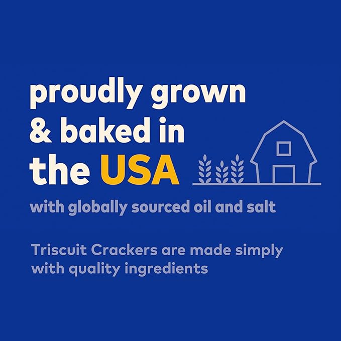 Triscuit Organic Original Whole Grain Wheat Crackers, Organic Crackers, Vegan Snacks, Bulk Lunch Snacks, 6 - 6.5 oz Boxes