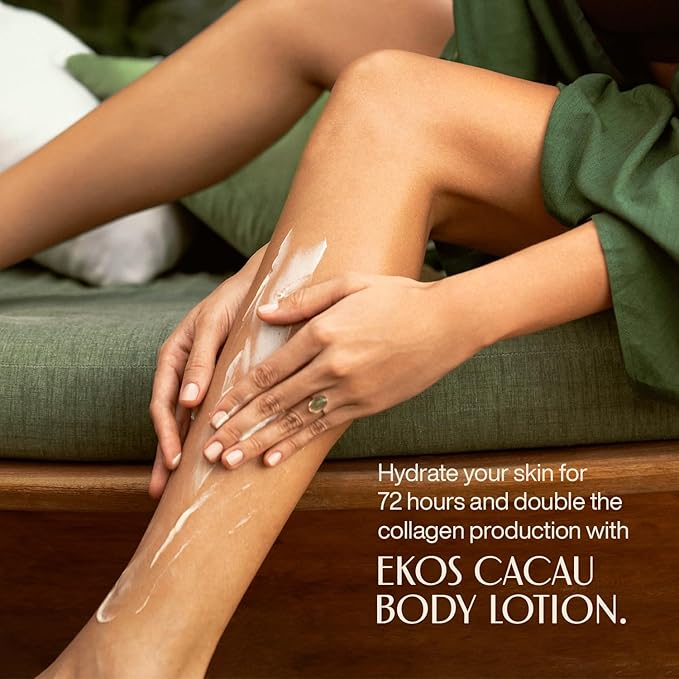 Natura Ekos Cacau Collagen Boosting Body Lotion - Vegan Skin Care - Moisturize & Firm Skin Texture - Boost Collagen Production - Brazilian Beauty Secrets - Self Care & Body Care - 13.5 fl oz (400 ml)