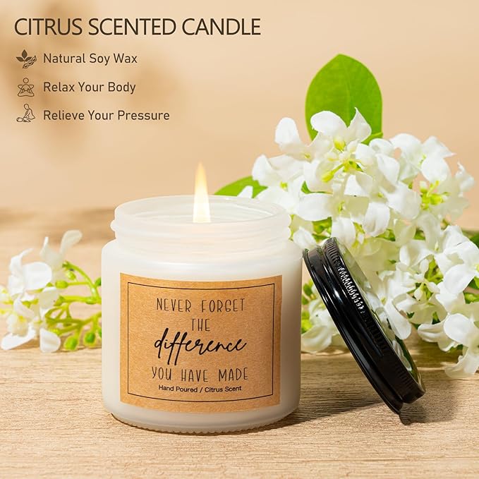 Employee Appreciation Gifts, Appreciation Gift for Coworkers, Thank You Gifts for Women, Difference Maker Gift for Coworkers Teacher Mentor Friends Leaders w 16oz Difference Maker Glass