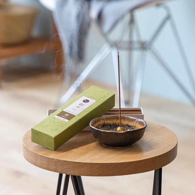 Asayu Japan Traditional Incense Sticks Hinoki Cypress Fragrance Scent (20gr) for Morning Meditation, Relax or Yoga, Made in Japan