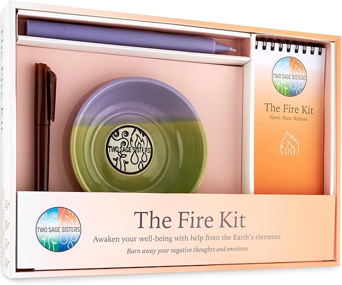 The Fire Kit – Turn Over a New Leaf This Fall - Burn Negative Thoughts for Stress Relief and Healing - Care Kit By Two Sage Sisters