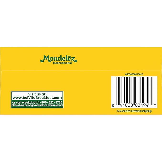 belVita Breakfast Bars Biscuits, Chocolate, 30 Total Packs, 6 Boxes (4 Biscuits Per Pack)