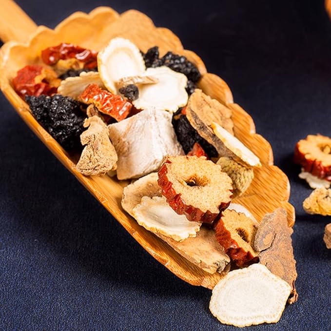 Kidney Tea Ginseng Ten Treasure Tea - 10 Precious Ingredients, Ginseng Five Treasures Tea Bag, Chinese Kidney Care Herbal Tea, Zhu Gen Wubao Cha for Men & Women (10 bags/1Box)